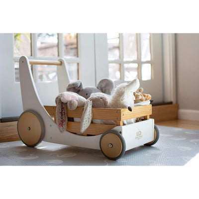 Kinderfeets 3612 2-in-1 Cargo Walker Wagon for Children and Toddlers, White - VMInnovations