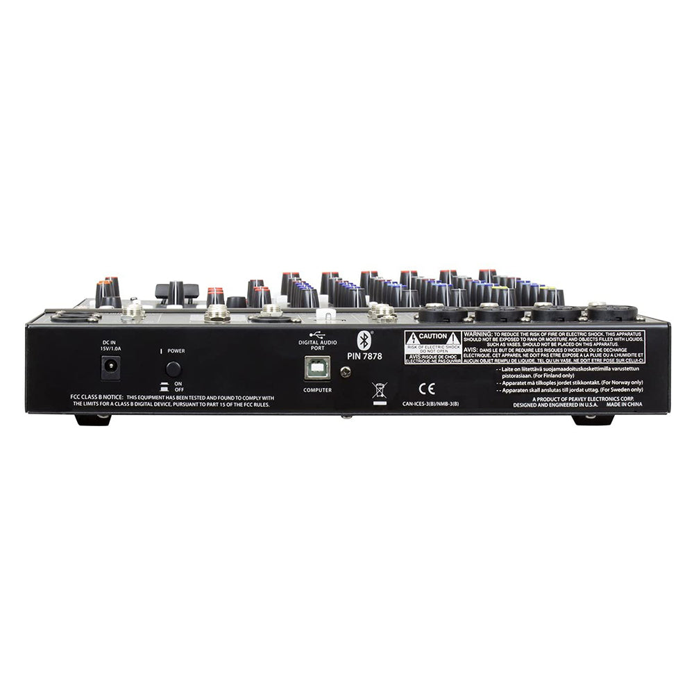 Peavey PV 10 AT 10 Channel Bluetooth Auto Tune USB Audio Compact Mixer (Used)