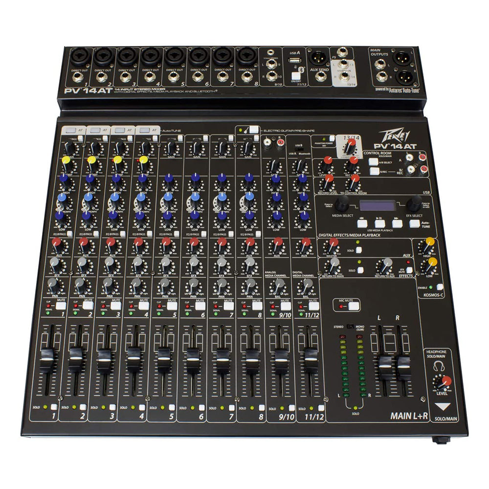 Peavey PV 14 AT 14 Channel Bluetooth Auto Tune USB Audio Mixer (For Parts)