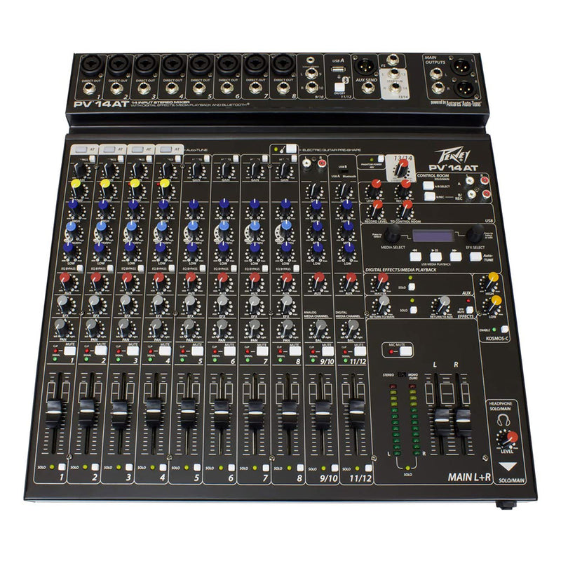 Peavey PV 14 AT 14 Channel Bluetooth Auto Tune USB Audio Mixer (For Parts)