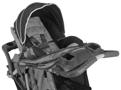 InSTEP Safari Inline Twin Swivel Double Baby Jogging Stroller | AR224 - OPEN BOX