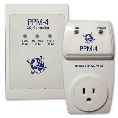 C.A.P PPM-4 CO2 Monitor Controller Carbon Dioxide Hydroponics PPM4 CAP Sensor