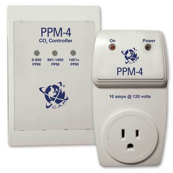 C.A.P PPM-4 CO2 Monitor Controller Carbon Dioxide Hydroponics PPM4 CAP Sensor