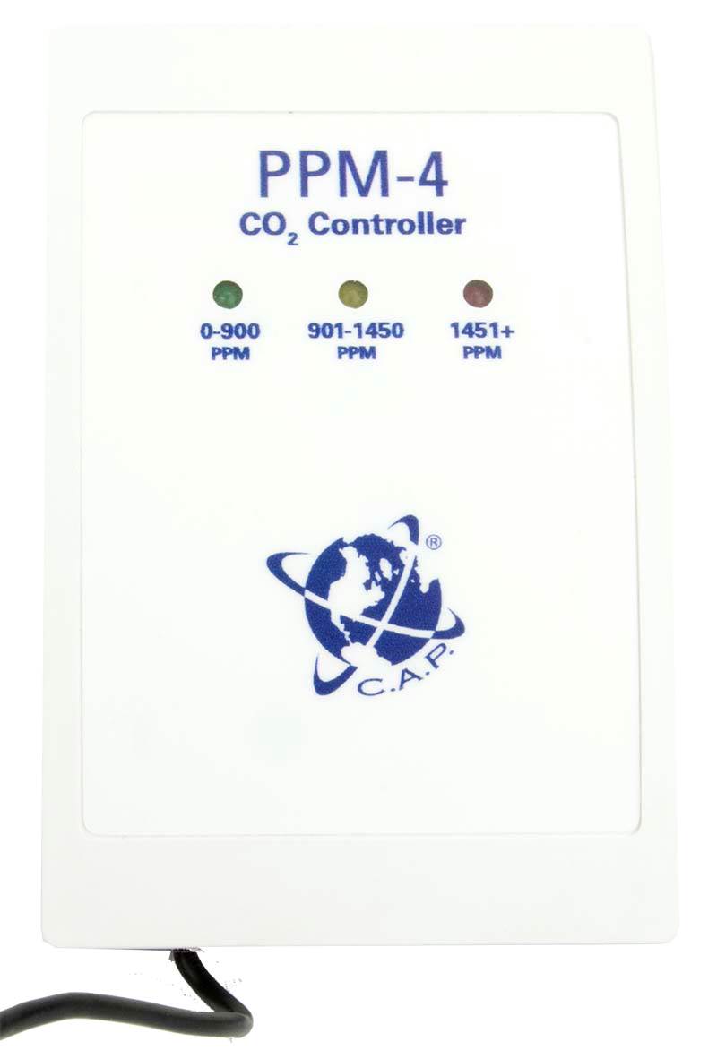 C.A.P PPM-4 CO2 Monitor Controller Carbon Dioxide Hydroponics PPM4 CAP Sensor