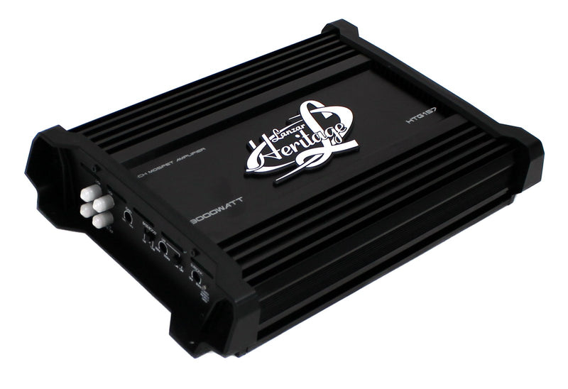 Lanzar 3000W Mono MOSFET Car Audio Power Amplifier Amp Stereo 2 Ohm (Open Box)