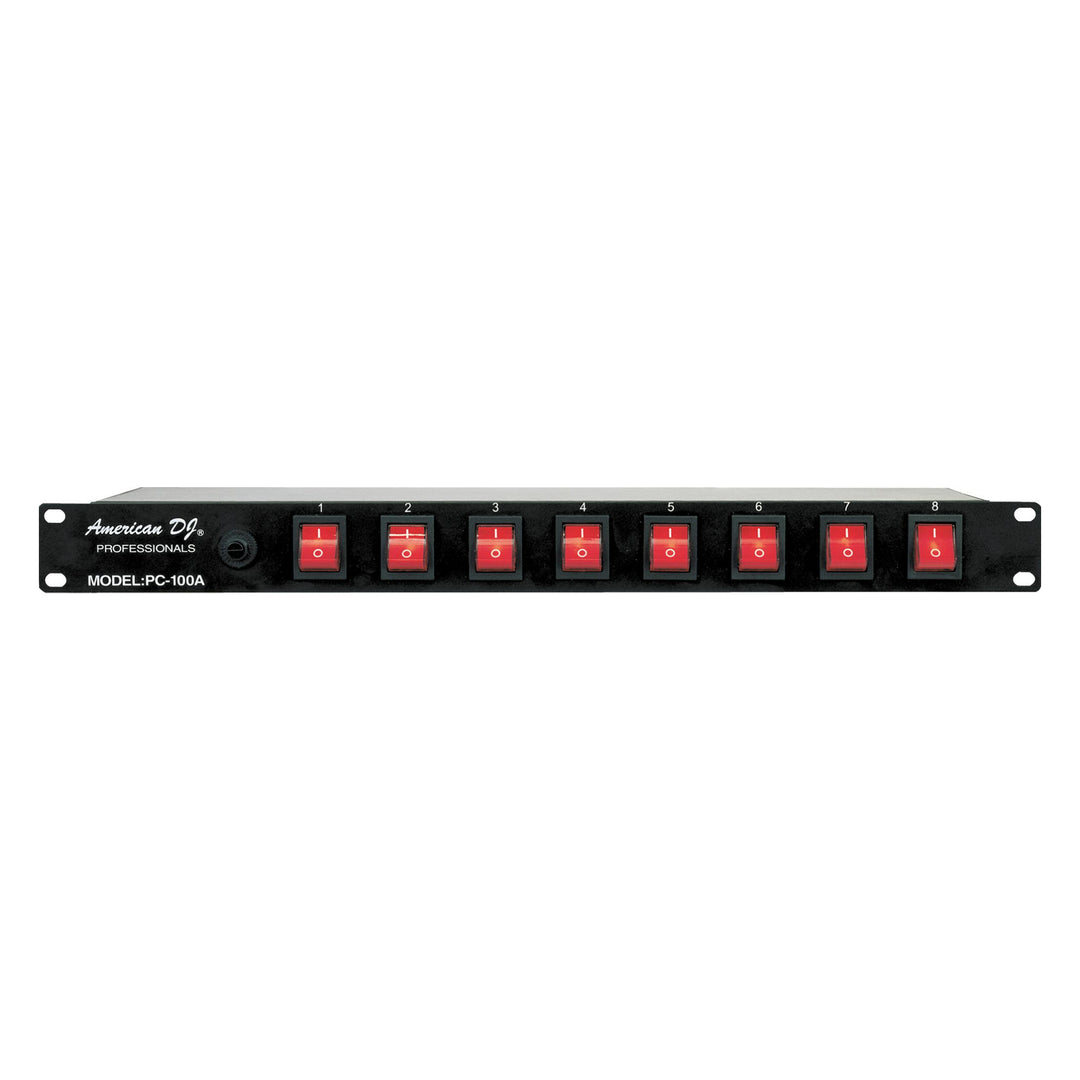 ADJ American DJ PC-100A 19 Inch Rack Light Power Distribution Center with On-Off