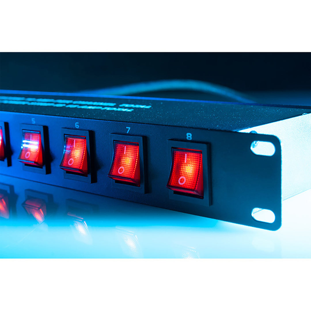 ADJ American DJ 19 Inch Rack Light Power Distribution Center On-Off (Open Box)