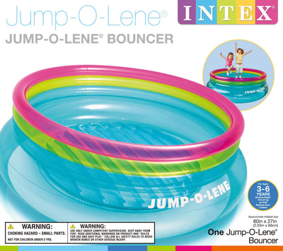 Intex Inflatable Jump O Lene Ring Bounce Kids Outdoor Play Bouncer + Air Pump