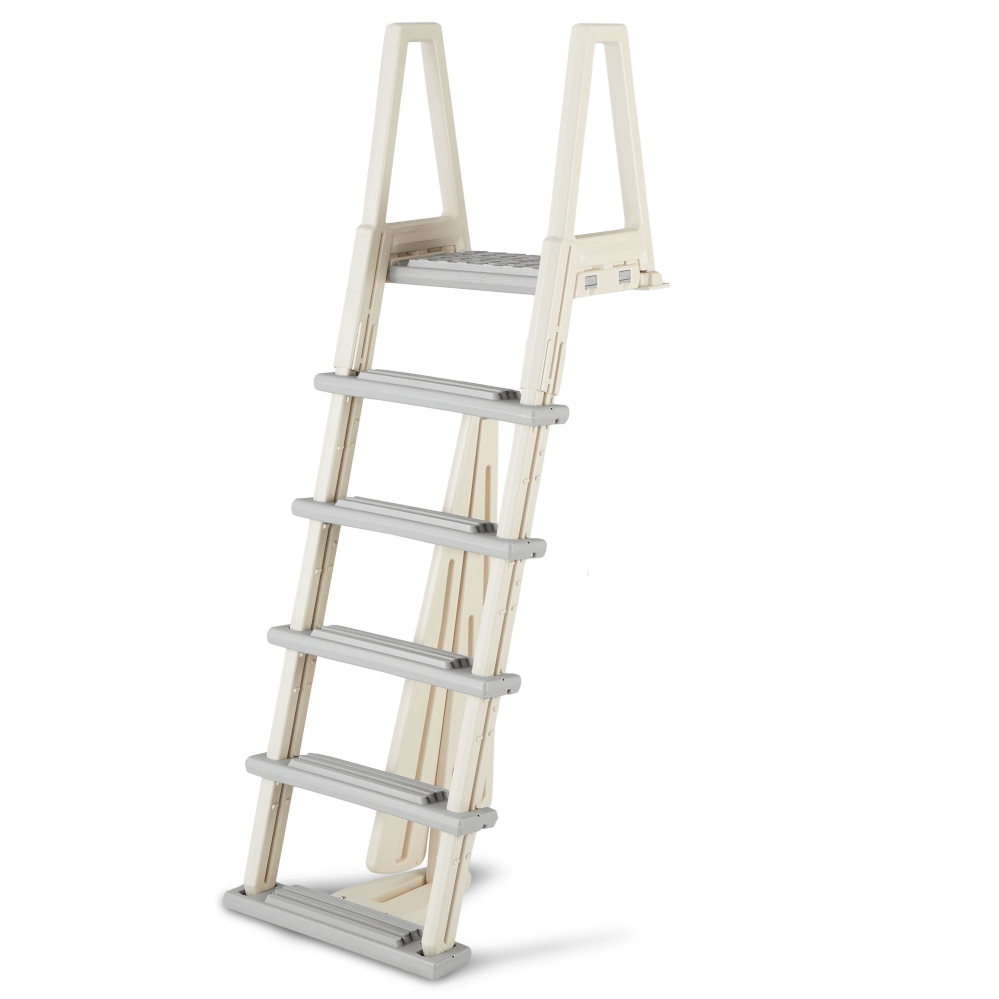 Confer 6000X 46-56 Inch Heavy-Duty Adjustable Above Ground Swimming Pool Ladder (Refurbished)