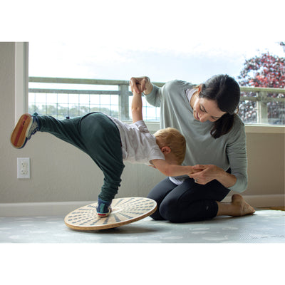Kinderfeets 3631 Bamboo Balance Board Disk for Toddlers, Kids, Teens, and Adults