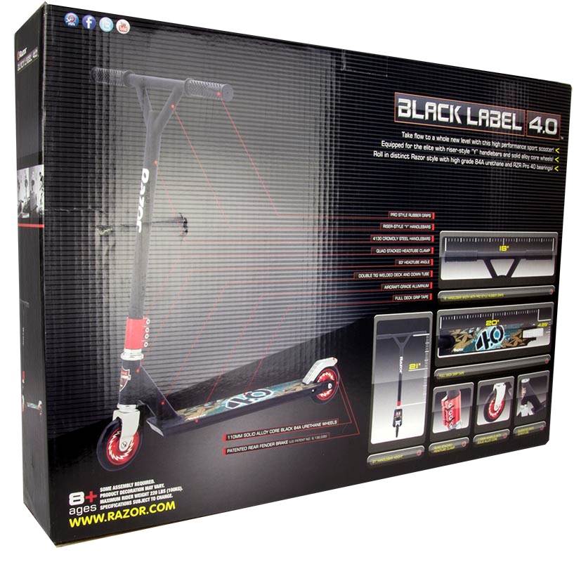 Razor Black Label 4.0 Pro Limited Scooter - Open Box