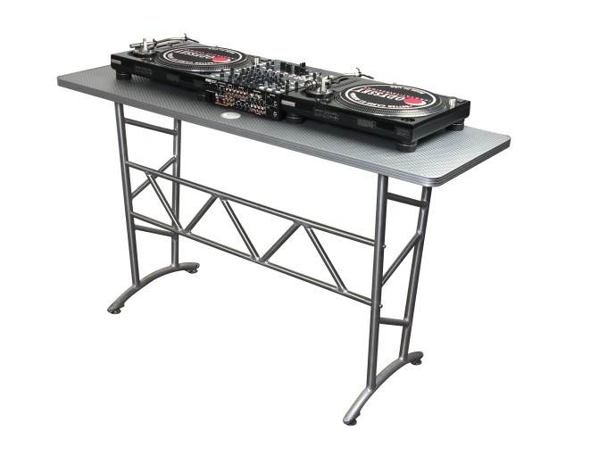 Odyssey ATT Pro DJ Aluminum Truss Table Turntable Stand, 200 Pound Capacity - VMInnovations