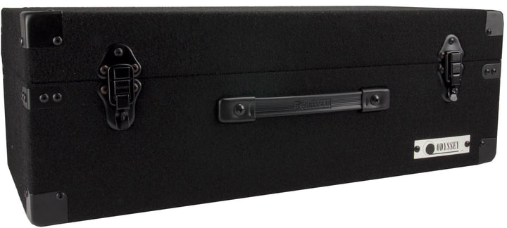 Odyssey Carpeted Record Storage Utility Case for 200 7" Vinyl Records, Black