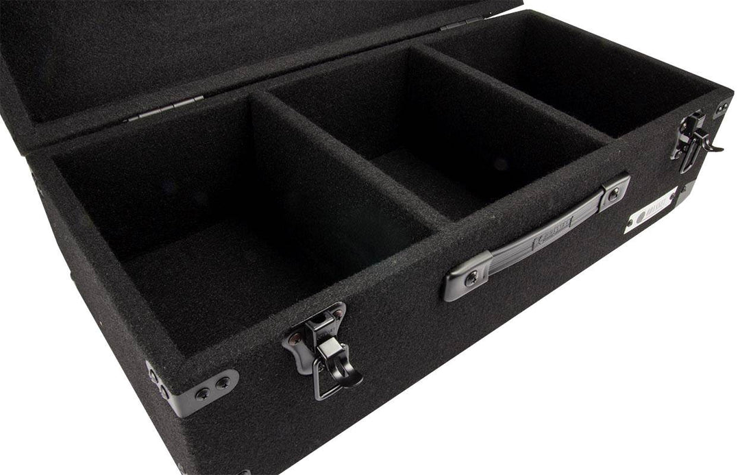 Odyssey Carpeted Record Storage Utility Case for 200 7" Vinyl Records, Black