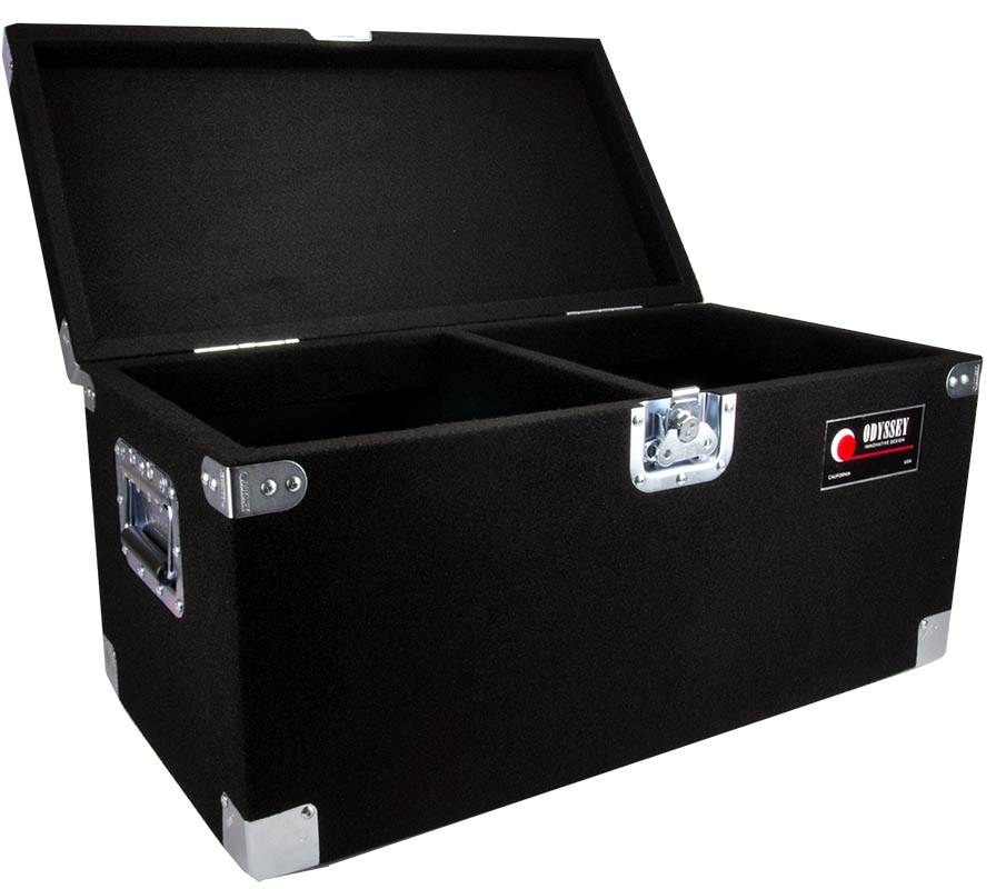 Odyssey Carpeted Pro DJ Case w/ Detachable Lid 200 LP Vinyl Records (Open Box) - VMInnovations