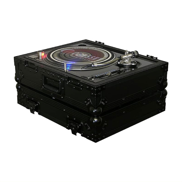 Odyssey Technics 1200 Style Turntable Flight Case, Black Label Series (Used)