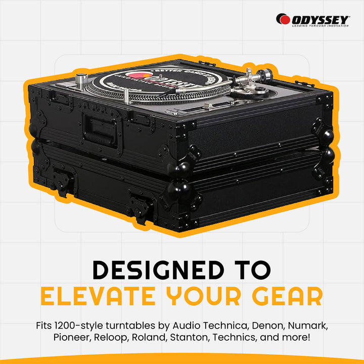 Odyssey Technics 1200 Style Turntable Case - Numark/Stanton Compatible(Open Box)