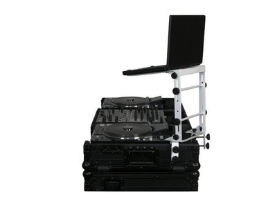 Odyssey LSTANDM Mobile Laptop CD-Player/ Controller Pro DJ Stand w/ Table Clamps - VMInnovations
