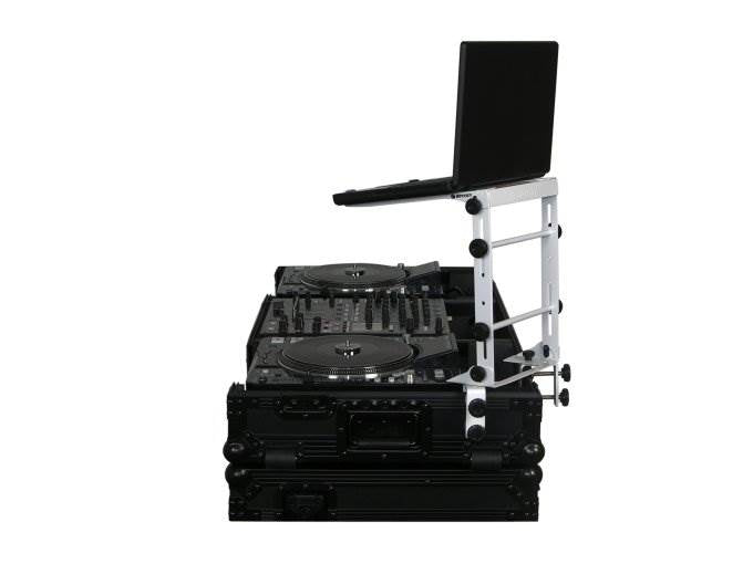 Odyssey LSTANDM Mobile Laptop CD-Player/ Controller Pro DJ Stand w/ Table Clamps - VMInnovations