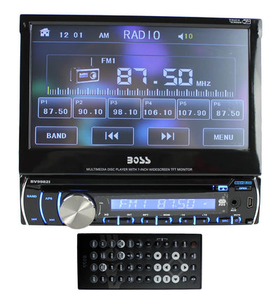 BOSS BV9982I 7" LCD Touchscreen DVD/CD/MP3 Car Audio Player Receiver Ipod USB/SD