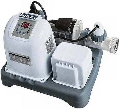 Intex 1500 GPH Filter Pump & Krystal Clear Saltwater Pool Chlorinator w/ GFCI
