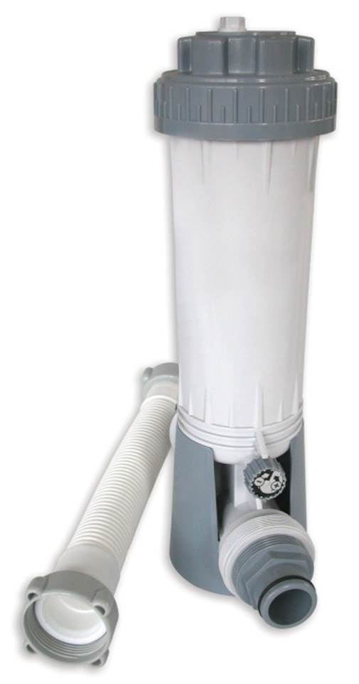 INTEX 1500 GPH Filter Pump w/ GFCI & Klor-In Automatic Inline Chlorine Feeder