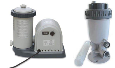 INTEX 2500 GPH Filter Pump w/ GFCI & Klor-In Automatic Inline Chlorine Feeder