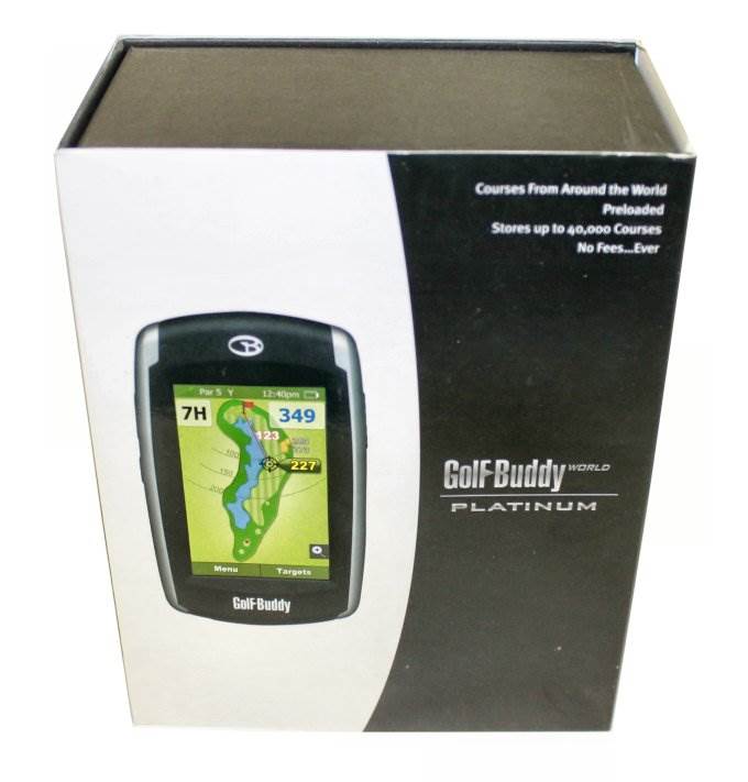 GOLF BUDDY World Platinum GPS Ranger Finder - Automatic Course & Hole w/ Tracker