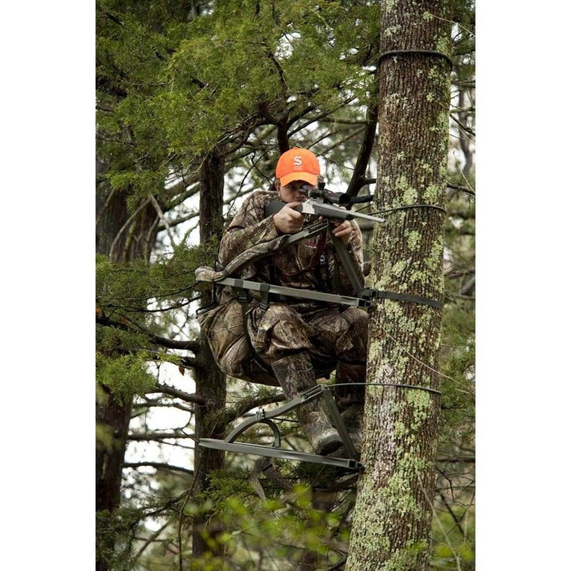 Summit 180° Max SD Self Climbing Treestand for Bow & Rifle Deer Hunting | 81116