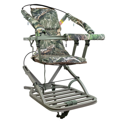 Summit Viper SD Self Climbing Bow/Rifle Hunting Treestand, Mossy Oak Country DNA
