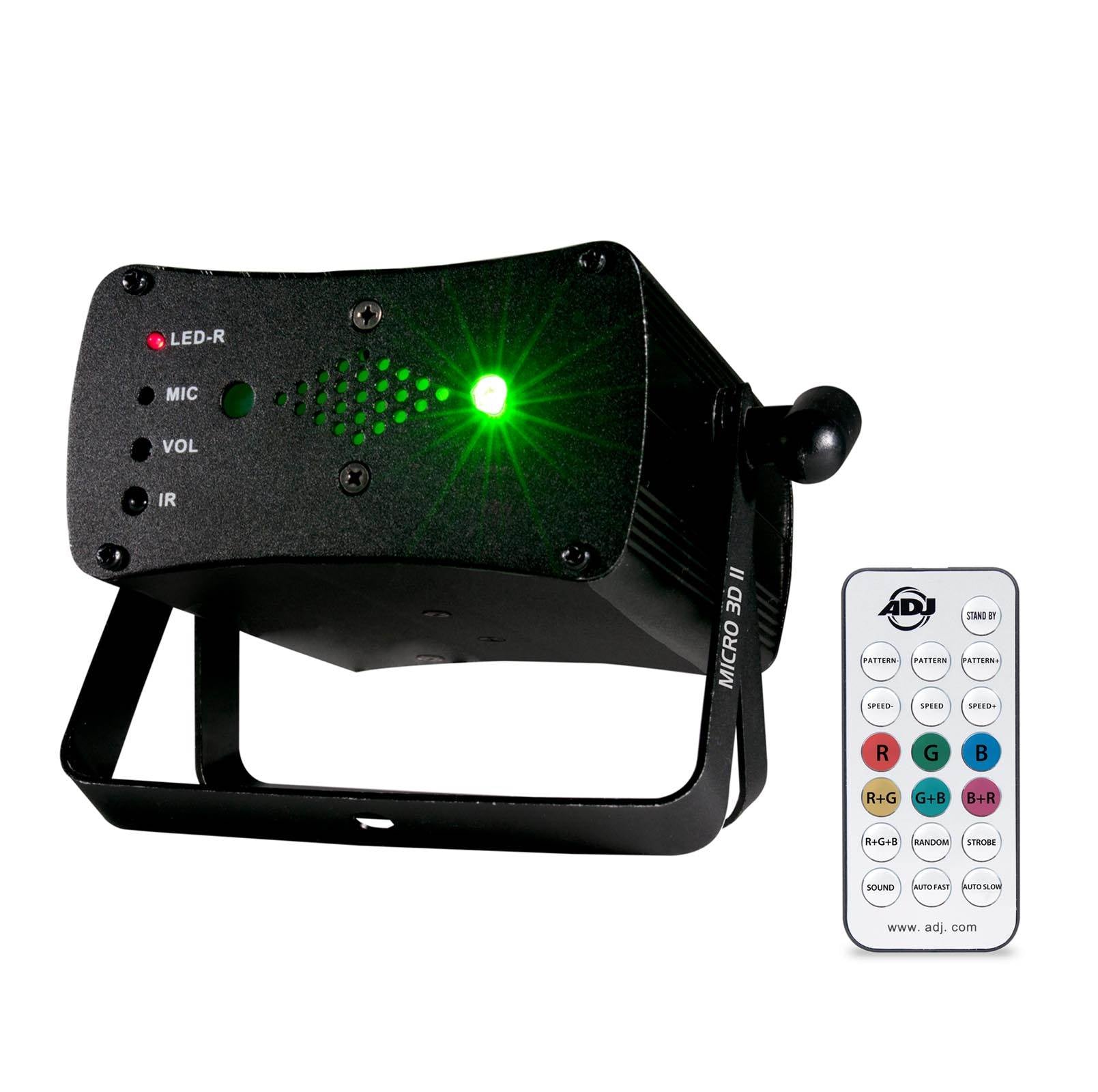 American DJ Micro 3D II Green & Red Laser Lighting Effect w/ Remote (Open Box)