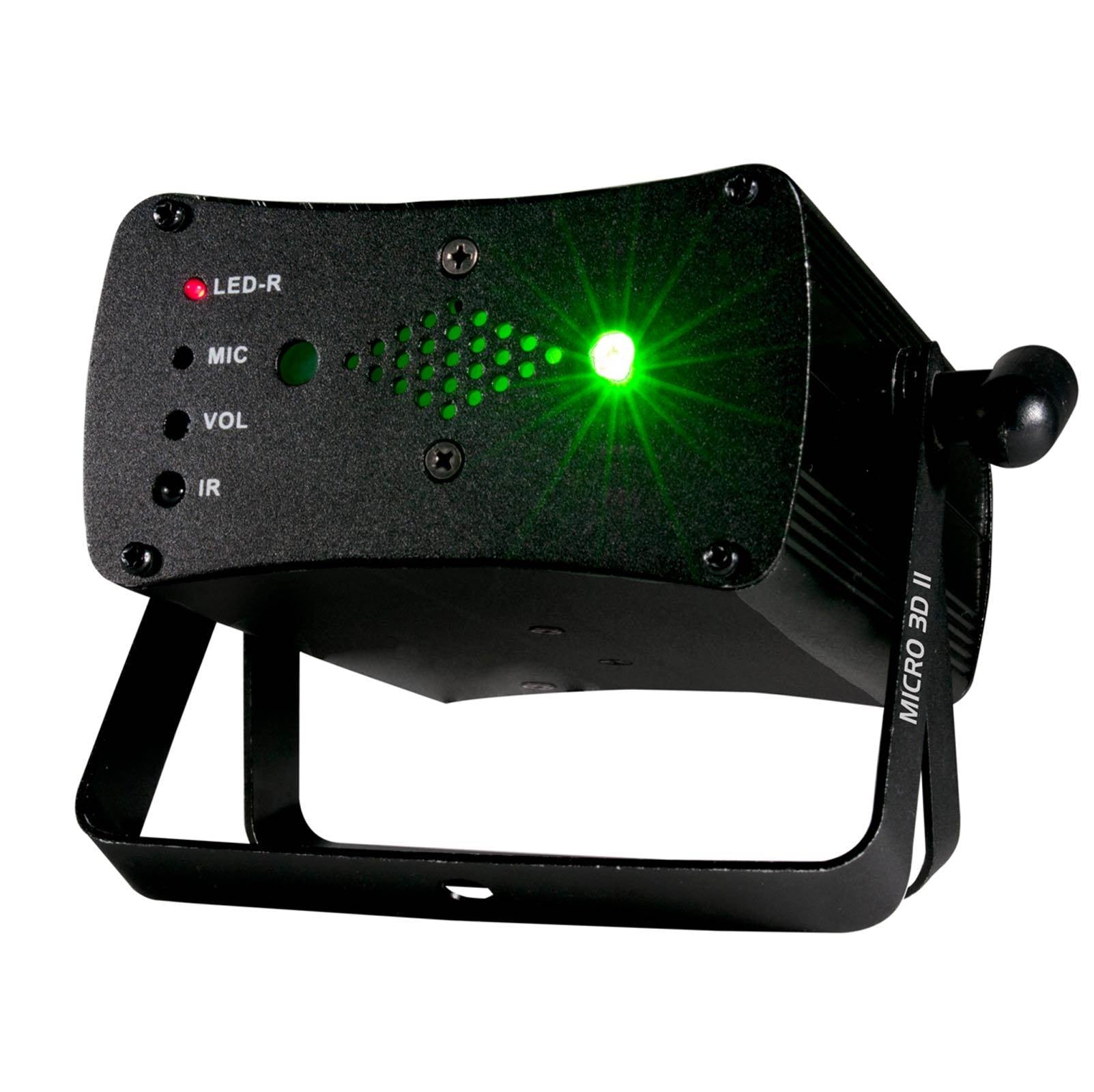 American DJ Micro 3D II Green & Red Laser Lighting Effect w/ Remote (Open Box)