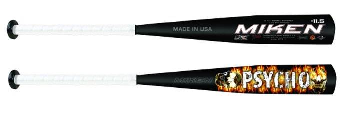 MIKEN PSYCHO Coach Pitch Baseball Bat (2-3/4) Big Barrel 27"/15.5oz -11.5 BPF