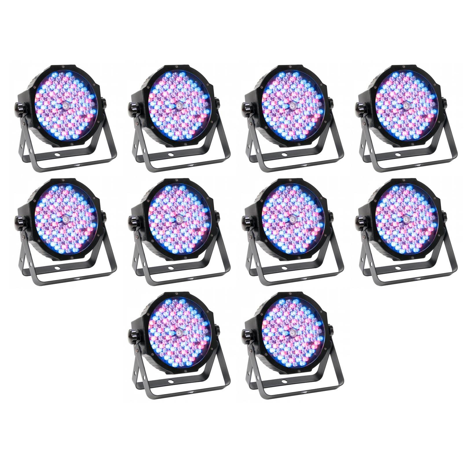 (10) NEW American DJ Mega Par Profile Plus Slim LED Par Can Wash Effect Lights