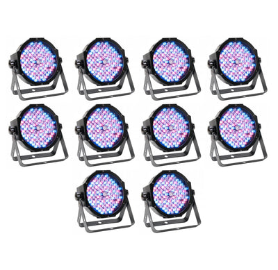 (10) NEW American DJ Mega Par Profile Plus Slim LED Par Can Wash Effect Lights