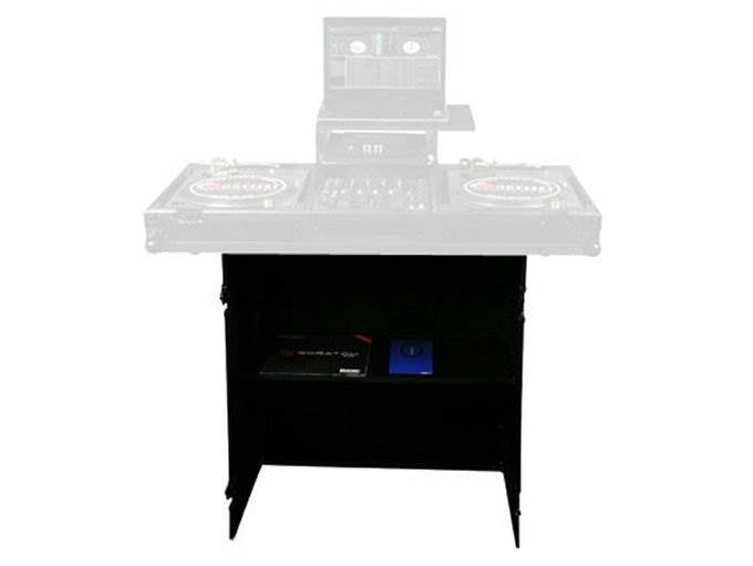 Odyssey Flight Zone 33 x 36 Deluxe Black Foldout DJ Stand for Coffins (Used) - VMInnovations