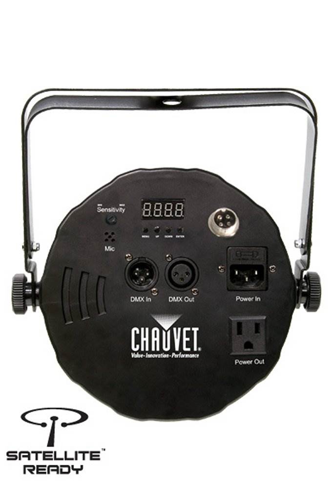 (4) Chauvet DJ SlimPar 56 LED Slim Par Can Pro RGB Lighting Effects + DMX Cables - VMInnovations