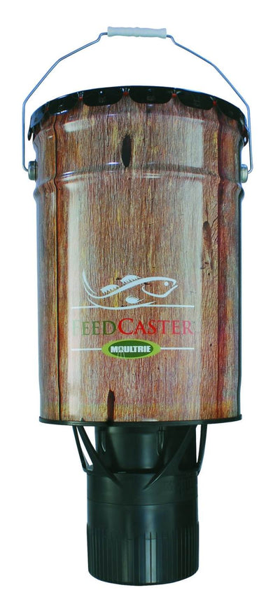 Moultrie Feeders 6 Gallon Automatic Pond Fish Feeder + 6V Rechargeable Battery