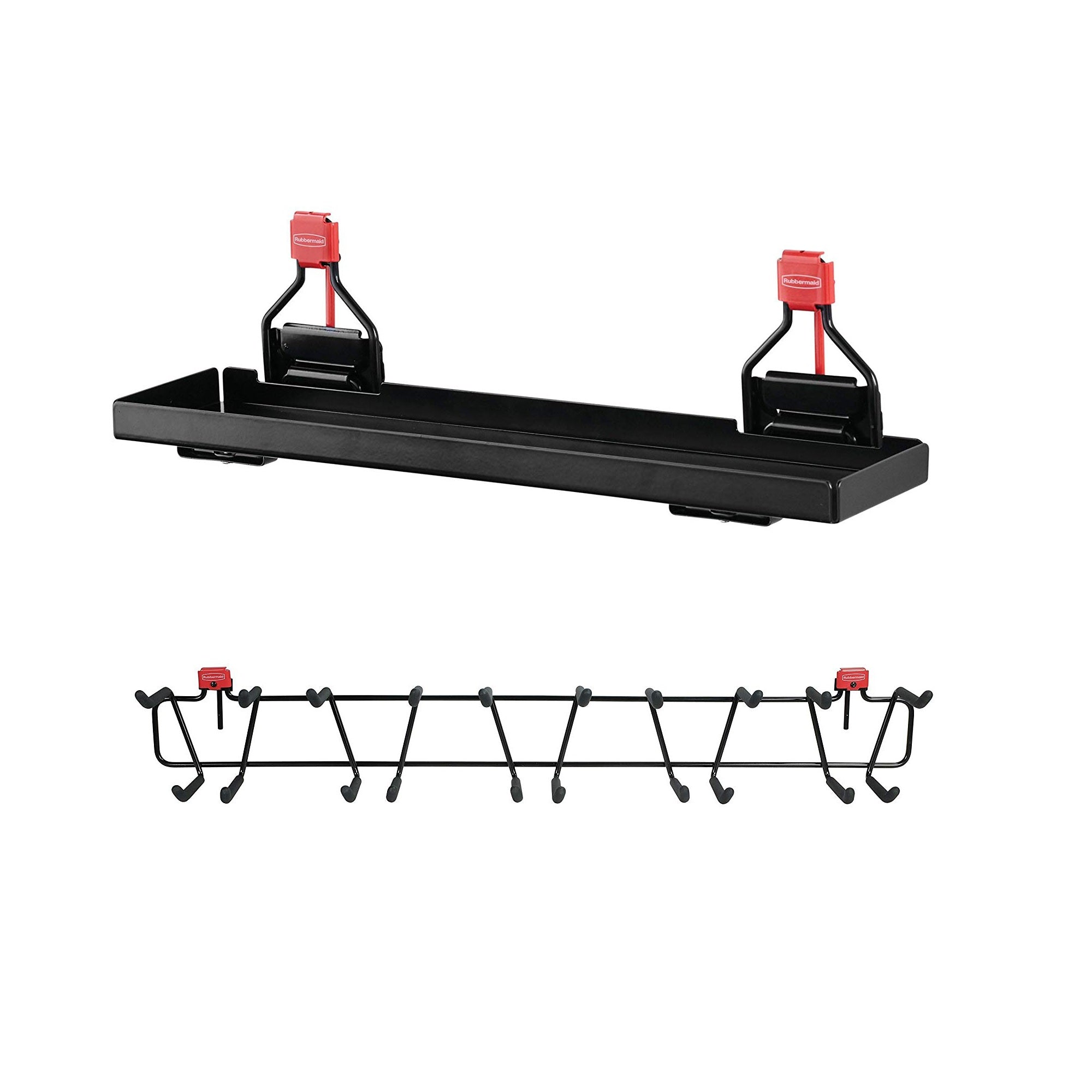 Rubbermaid Metal Shed Accessory Shelf & 50lb Capacity 34” Storage Shed Tool Rack
