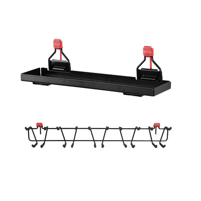 Rubbermaid Metal Shed Accessory Shelf & 50lb Capacity 34” Storage Shed Tool Rack