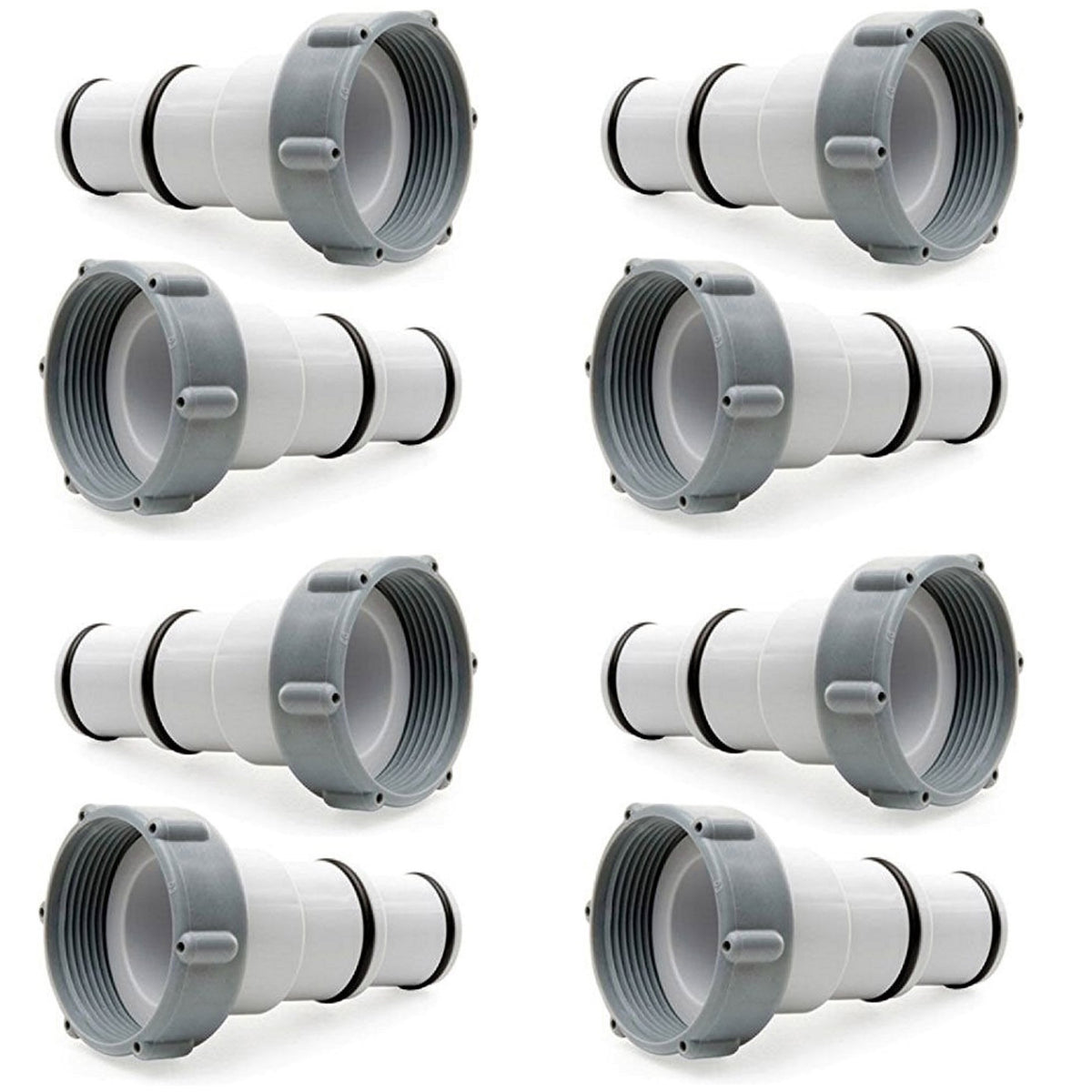 Intex Replacement Hose Adapter w/ Collar for Threaded Connection Pumps (4 Pack)