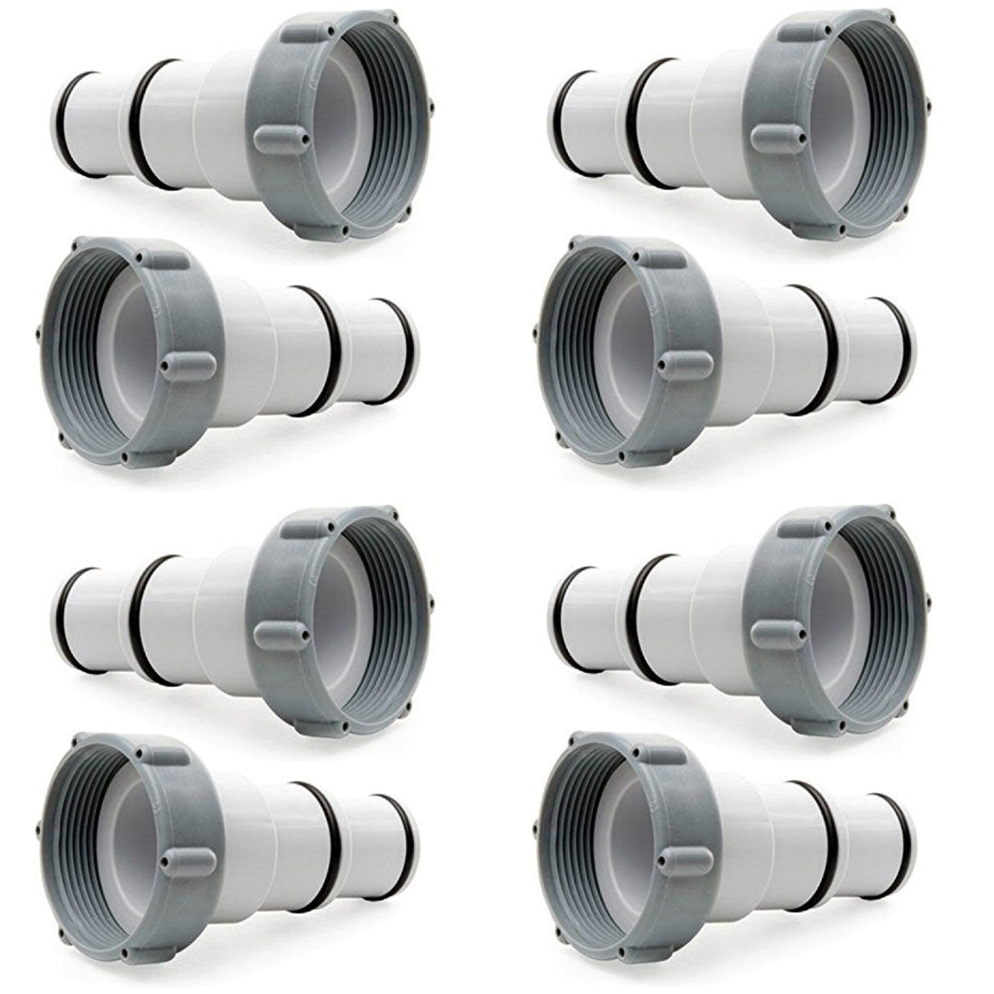 Intex Replacement Hose Adapter w/ Collar for Threaded Connection Pumps (4 Pack)