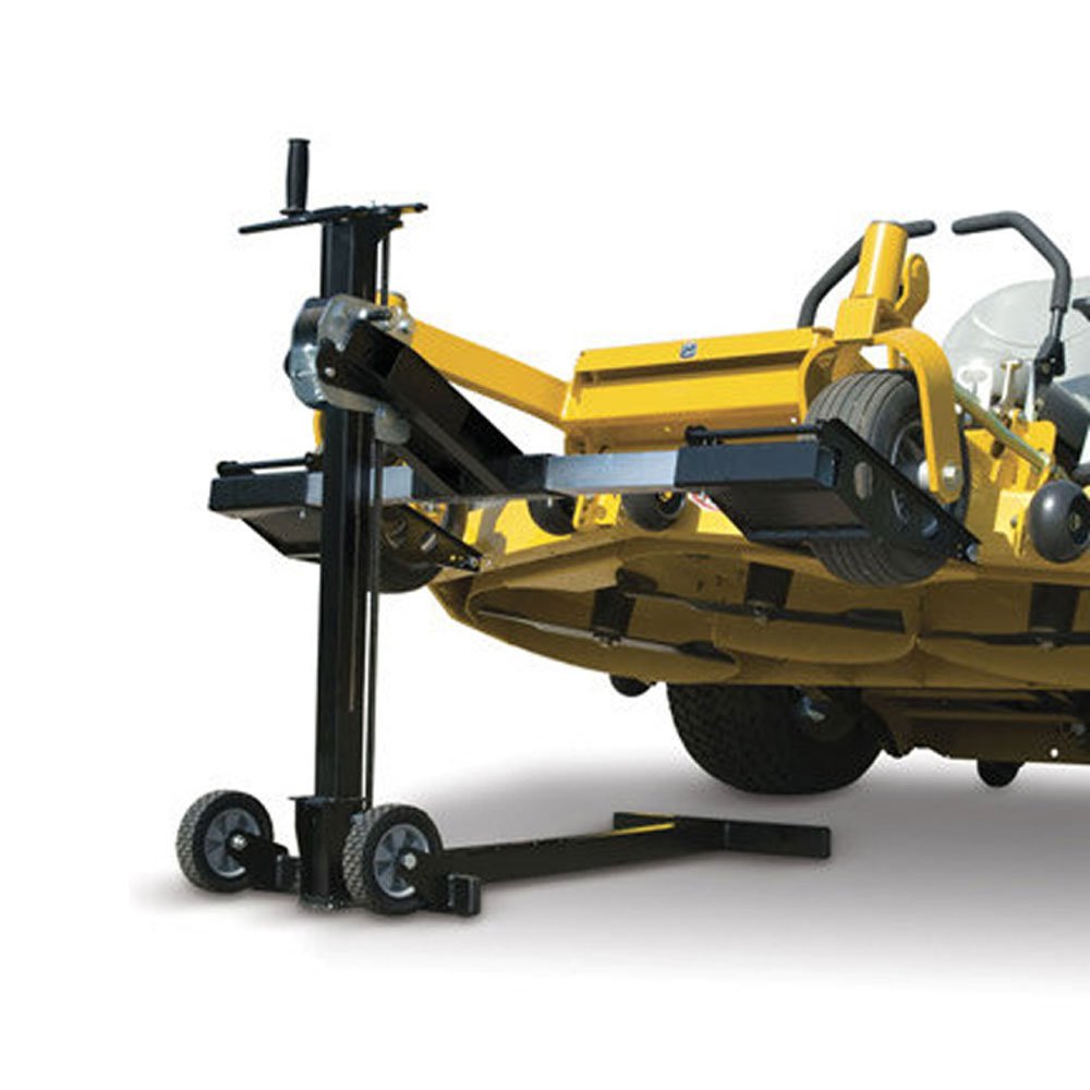 MoJack Flat Folding 500lb max Riding Lawn Mower Lift Jack, Certified Refurbished