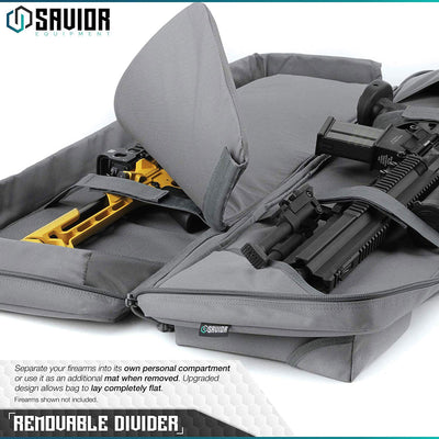 Savior Equipment SW Gray Urban Double Rifle Carrying Case, 42-Inch (For Parts)