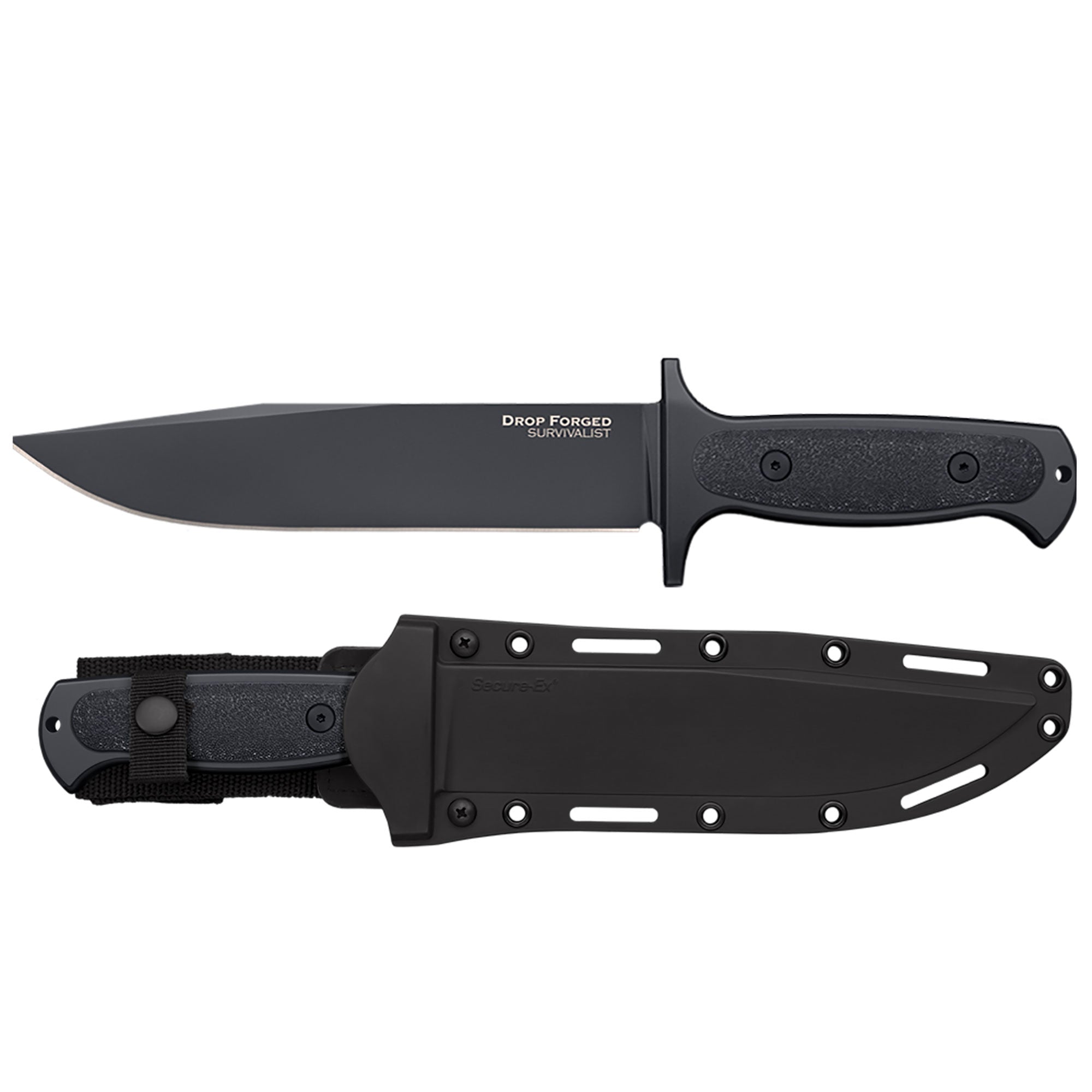 Cold Steel 36MH Drop Forged Survivalist Steel 8 Inch Knife and Sheath (Open Box)