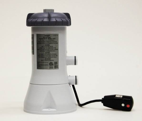 Intex 1000 GPH Swimming Pool Filter Pump w/GFCI & Skooba Vac Vacuum Combo
