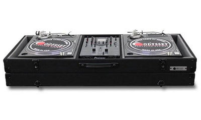 Odyssey Economy Battle Mode Pro DJ Turntable Mixer Coffin Case - Black(Open Box)