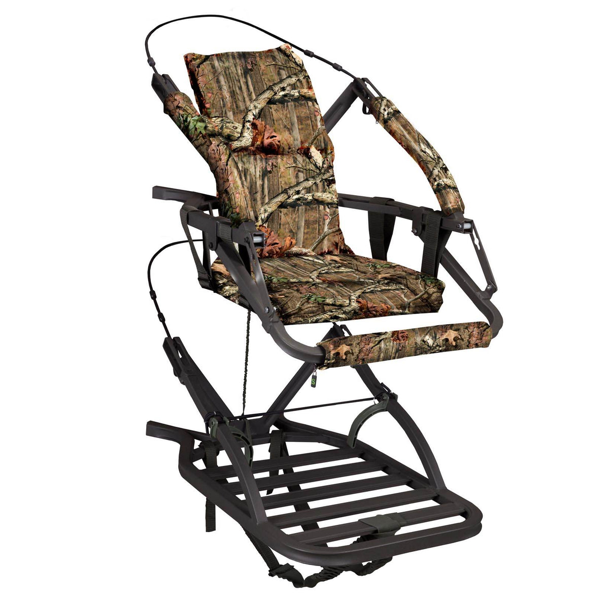 NEW! Summit Razor SD Self Climbing Deer Hunting Mossy Oak Treestand + Bow Holder