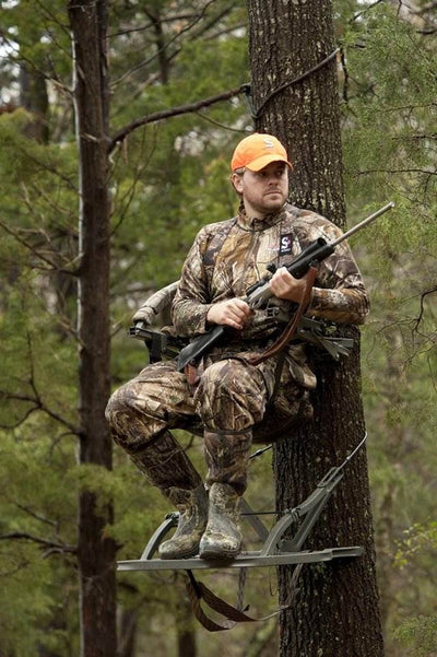 NEW! Summit Razor SD Self Climbing Deer Hunting Mossy Oak Treestand + Bow Holder