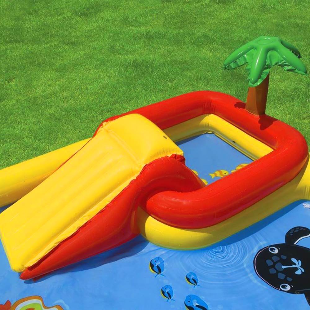 Intex 10ft x 31in Inflatable Ocean Play Center Pool (2 Pack) & Quick Fill Pump